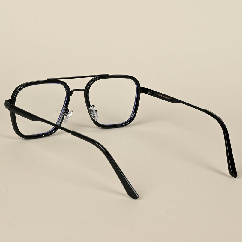 Voyage Maverick Black Wayfarer Eyeglasses for Men & Women - MG5080-C2