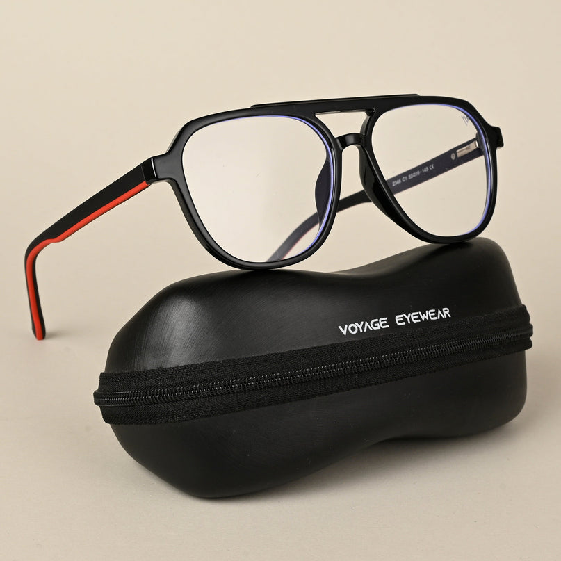 Voyage Maverick Black Wayfarer Eyeglasses for Men & Women - MG5081-C1