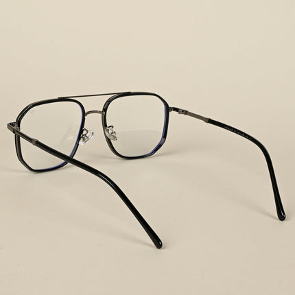 Voyage Maverick Grey & Black Wayfarer Eyeglasses for Men & Women - MG5111-C4
