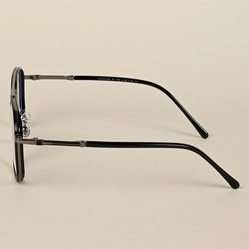 Voyage Maverick Grey & Black Wayfarer Eyeglasses for Men & Women - MG5111-C4