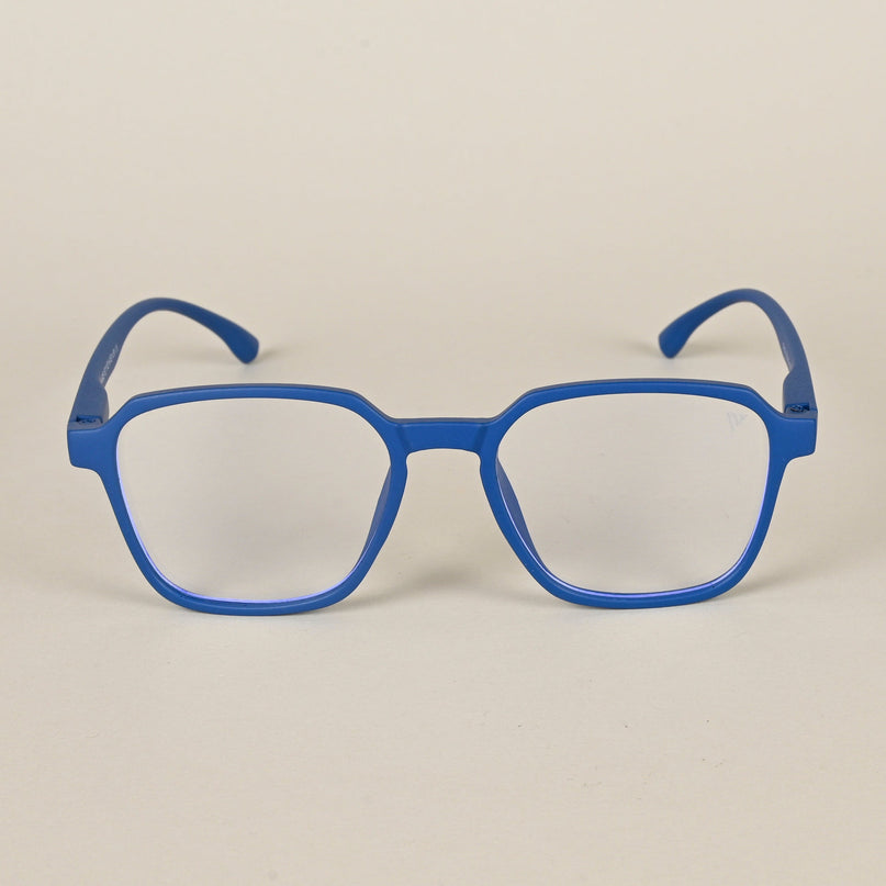 Voyage Air Royal Blue Square Eyeglasses for Men & Women - MG4544