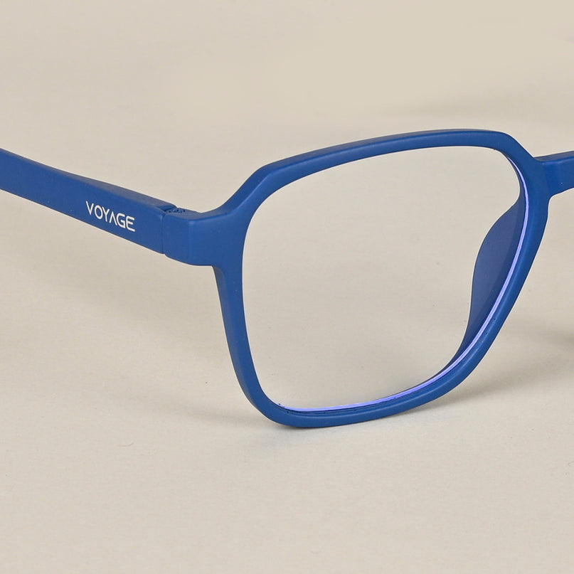 Voyage Air Royal Blue Square Eyeglasses for Men & Women - MG4544