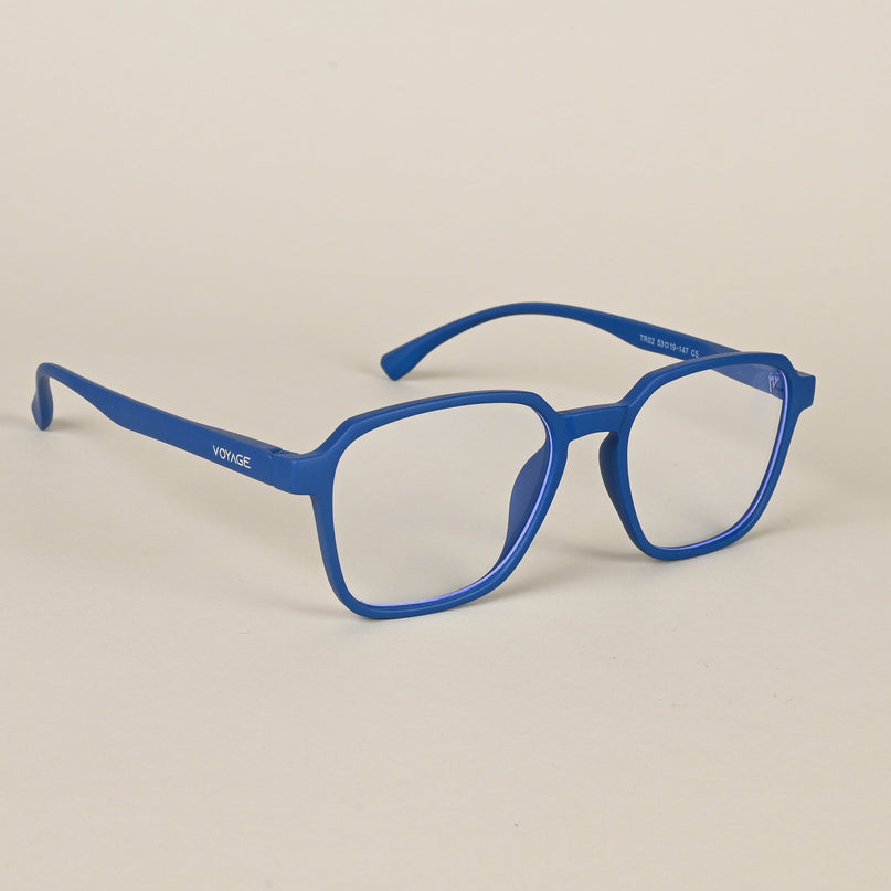 Voyage Air Royal Blue Square Eyeglasses for Men & Women - MG4544
