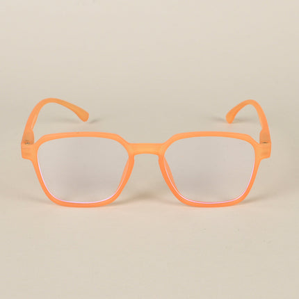 Voyage Air Orange Square Eyeglasses for Men & Women - MG4539