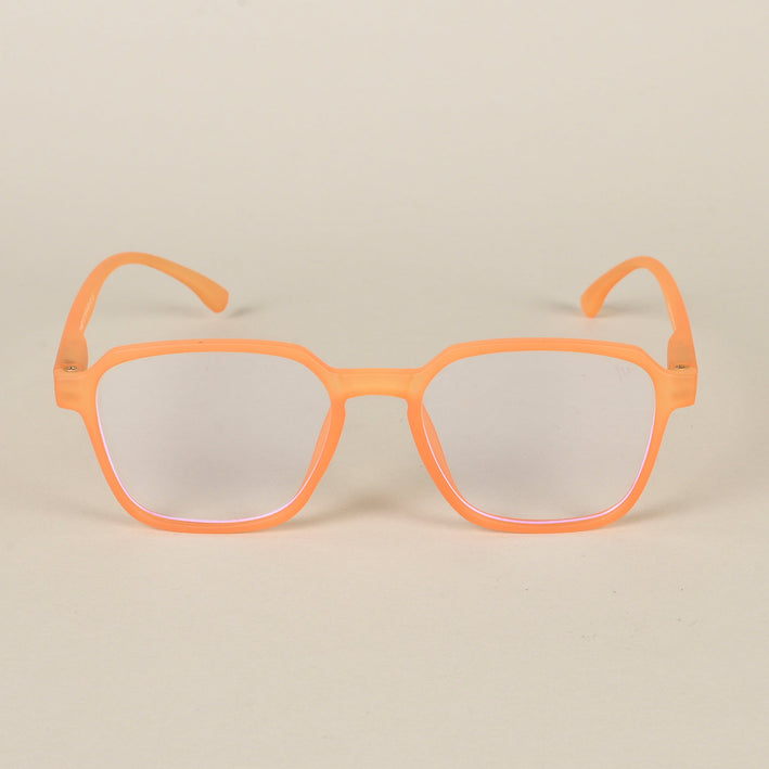 Voyage Air Orange Square Eyeglasses for Men & Women - MG4539
