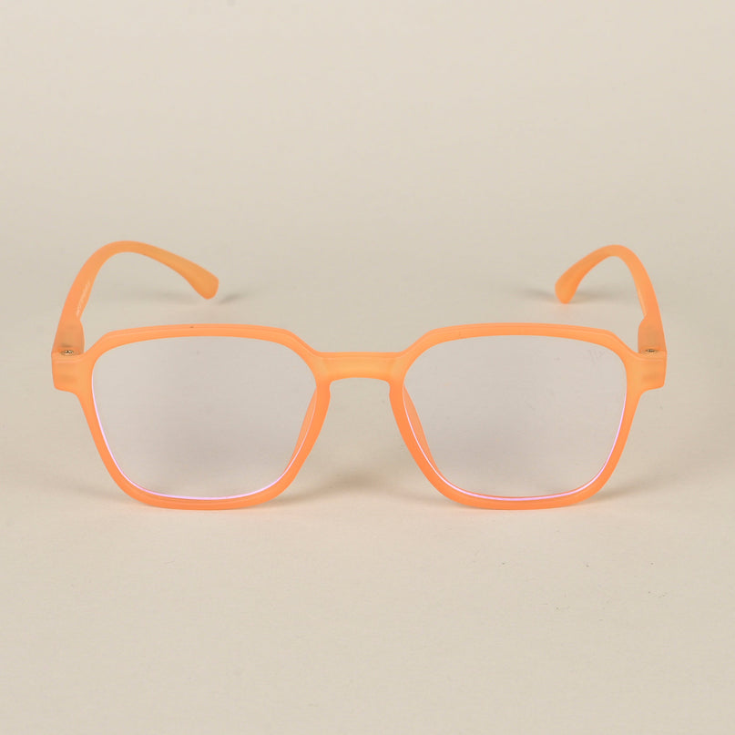 Voyage Air Orange Square Eyeglasses for Men & Women - MG4539