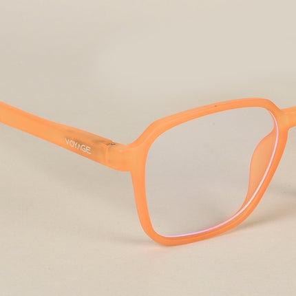 Voyage Air Orange Square Eyeglasses for Men & Women - MG4539