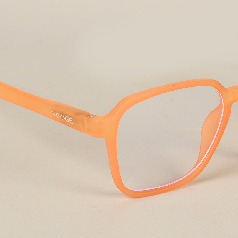 Voyage Air Orange Square Eyeglasses for Men & Women - MG4539
