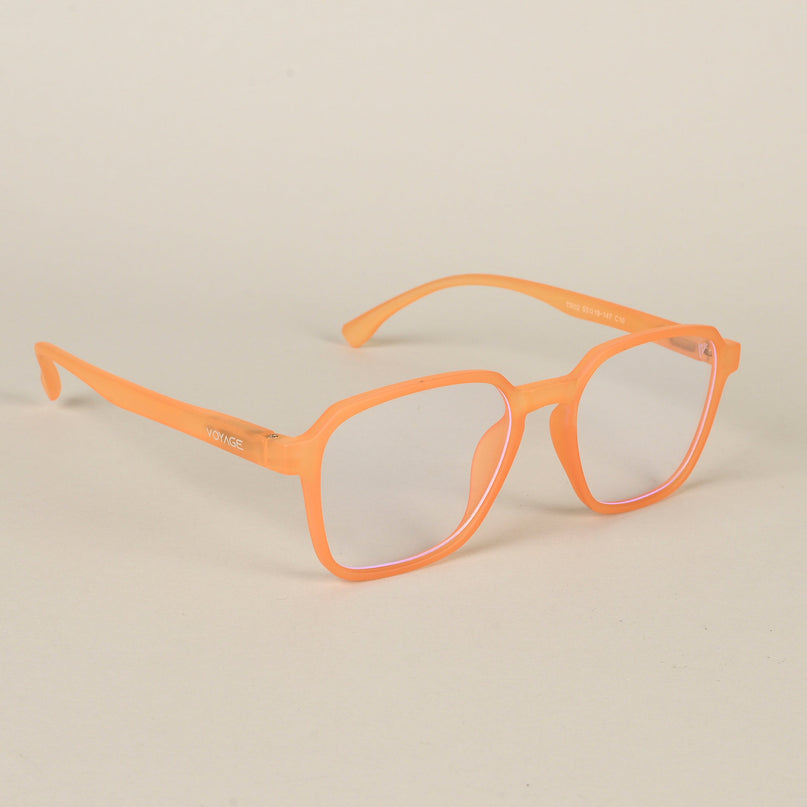 Voyage Air Orange Square Eyeglasses for Men & Women - MG4539