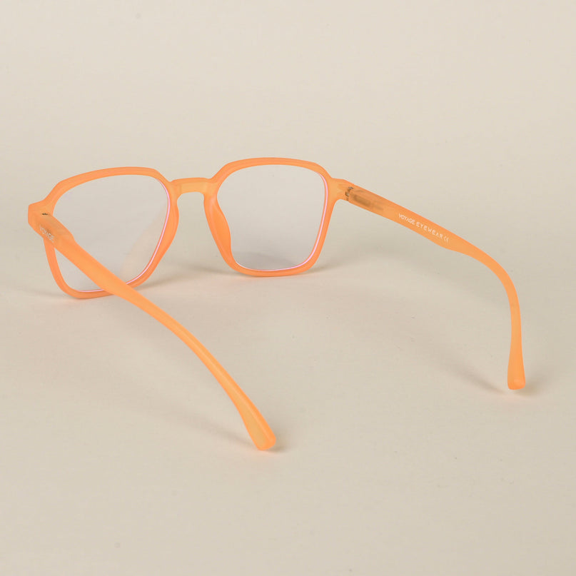 Voyage Air Orange Square Eyeglasses for Men & Women - MG4539