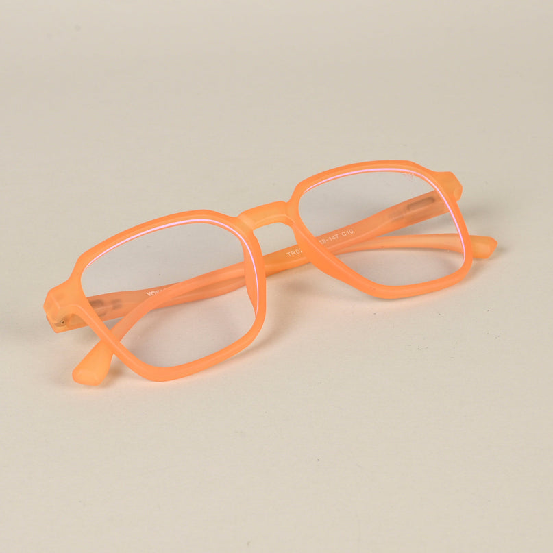 Voyage Air Orange Square Eyeglasses for Men & Women - MG4539