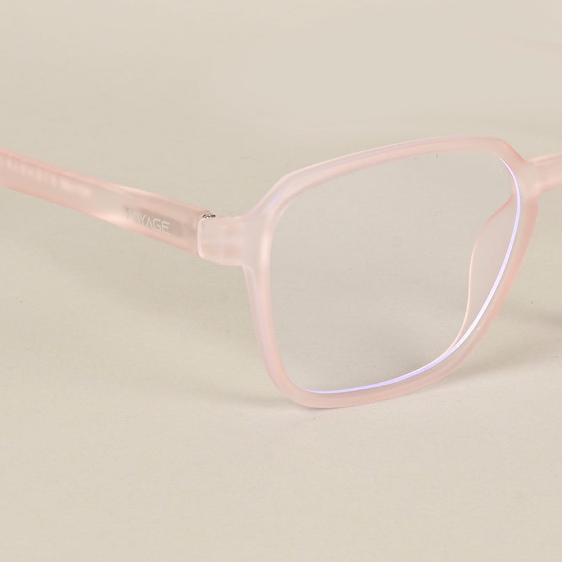 Voyage Air Pink Square Eyeglasses for Men & Women - MG4540