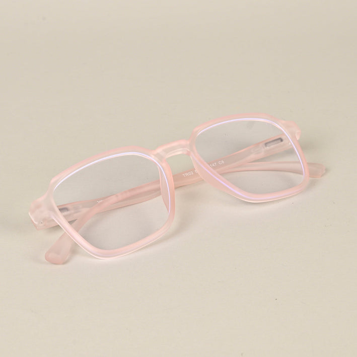 Voyage Air Pink Square Eyeglasses for Men & Women - MG4540