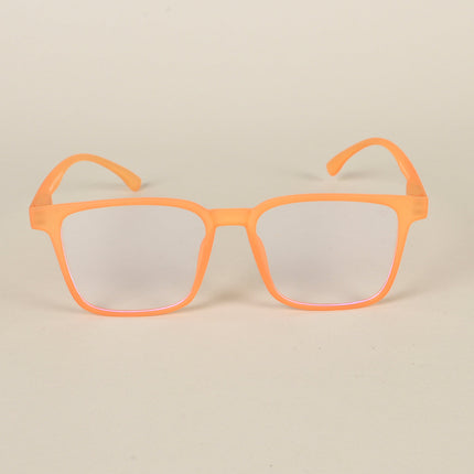 Voyage Air Orange Square Eyeglasses for Men & Women - MG4529