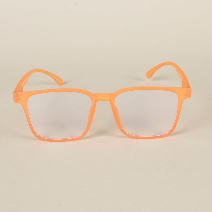Voyage Air Orange Square Eyeglasses for Men & Women - MG4529