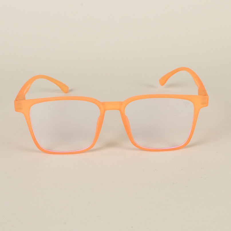 Voyage Air Orange Square Eyeglasses for Men & Women - MG4529