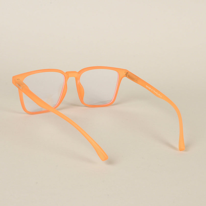 Voyage Air Orange Square Eyeglasses for Men & Women - MG4529