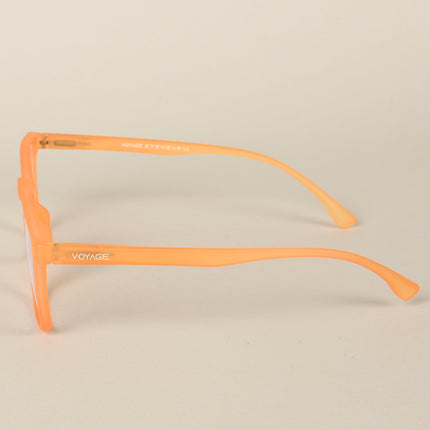 Voyage Air Orange Square Eyeglasses for Men & Women - MG4529