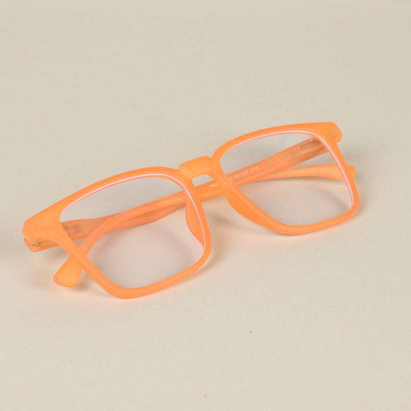 Voyage Air Orange Square Eyeglasses for Men & Women - MG4529