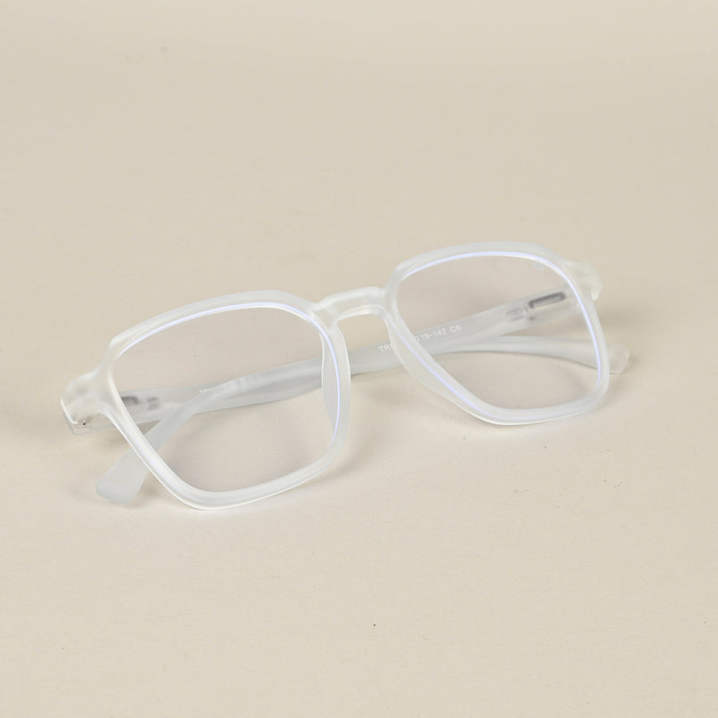 Voyage Air Light Blue Square Eyeglasses for Men & Women - MG4541