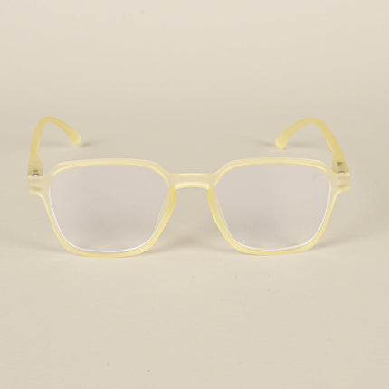 Voyage Air Yellow Square Eyeglasses for Men & Women - MG4537