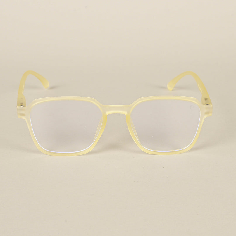 Voyage Air Yellow Square Eyeglasses for Men & Women - MG4537