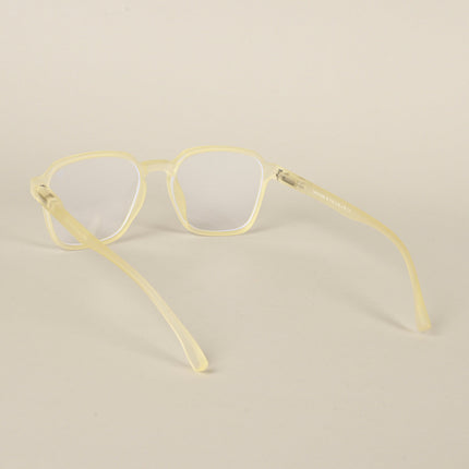 Voyage Air Yellow Square Eyeglasses for Men & Women - MG4537