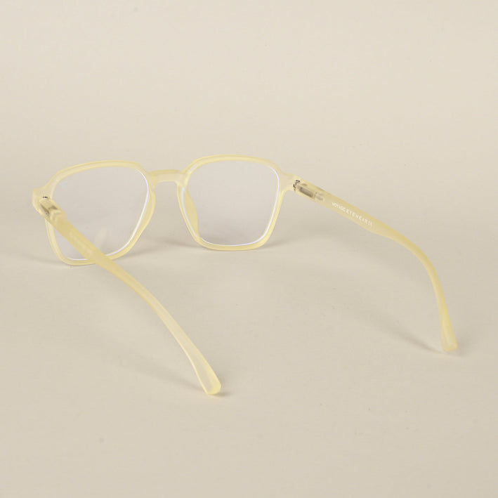 Voyage Air Yellow Square Eyeglasses for Men & Women - MG4537