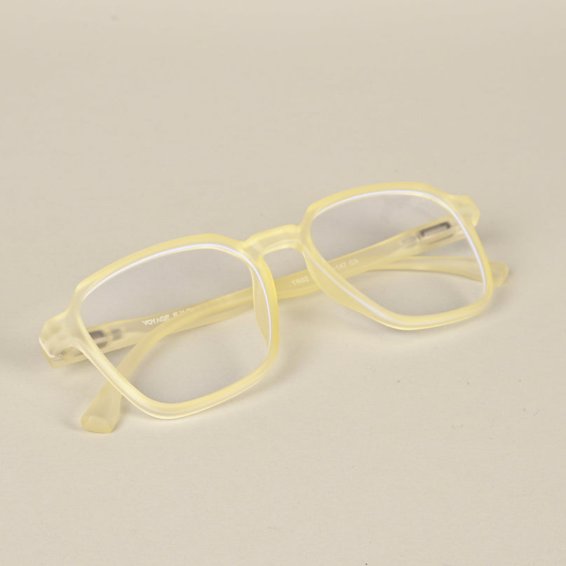 Voyage Air Yellow Square Eyeglasses for Men & Women - MG4537