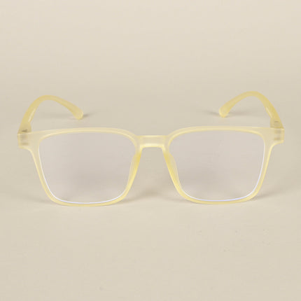 Voyage Air Yellow Square Eyeglasses for Men & Women - MG4527