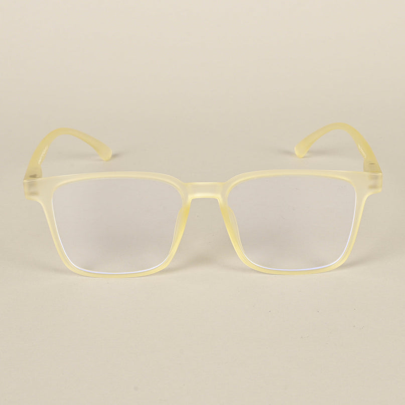 Voyage Air Yellow Square Eyeglasses for Men & Women - MG4527