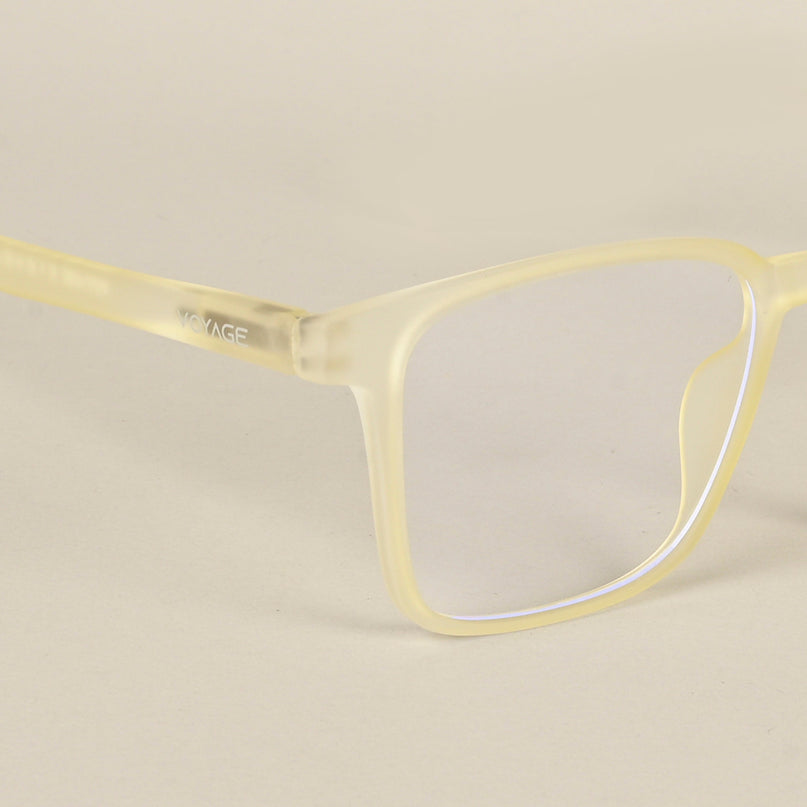 Voyage Air Yellow Square Eyeglasses for Men & Women - MG4527