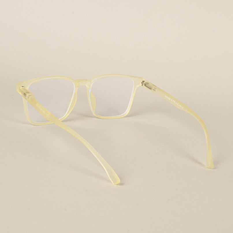 Voyage Air Yellow Square Eyeglasses for Men & Women - MG4527