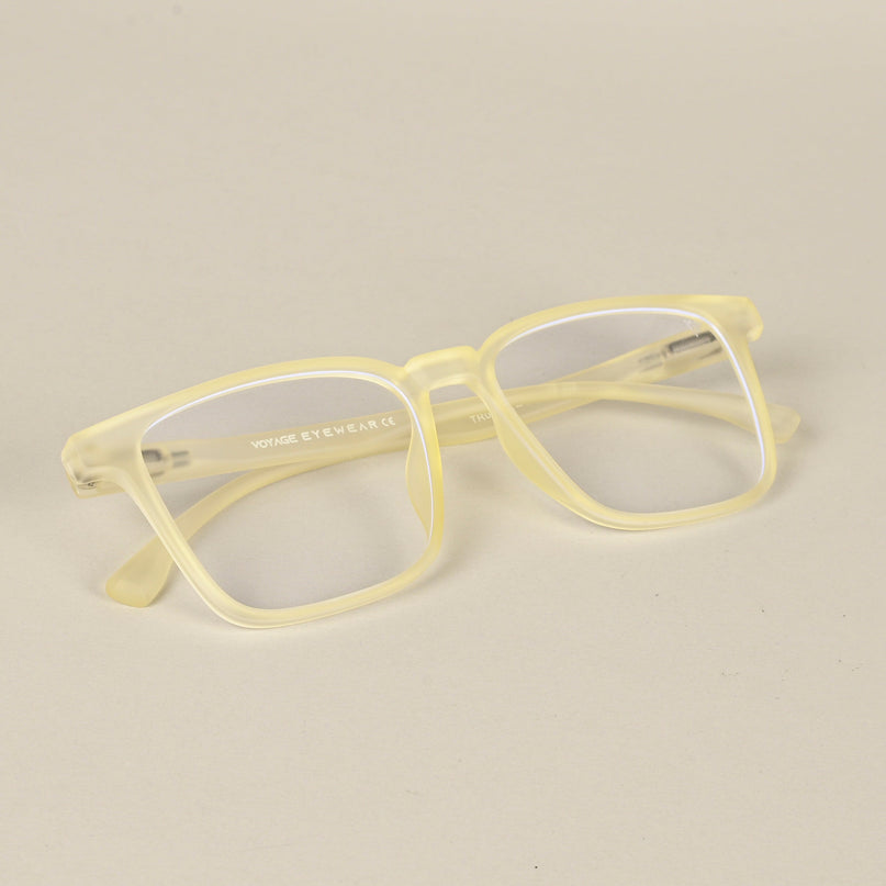 Voyage Air Yellow Square Eyeglasses for Men & Women - MG4527