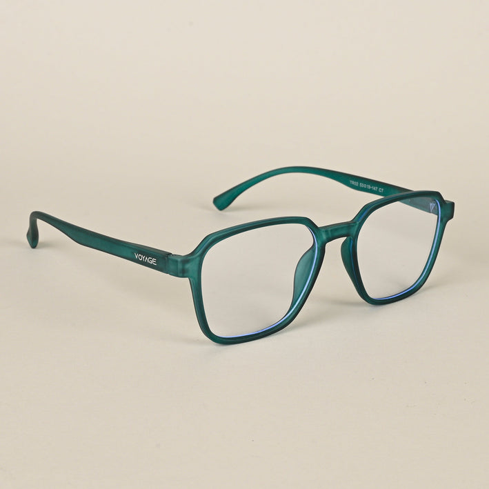 Voyage Air Green Square Eyeglasses for Men & Women - MG4538