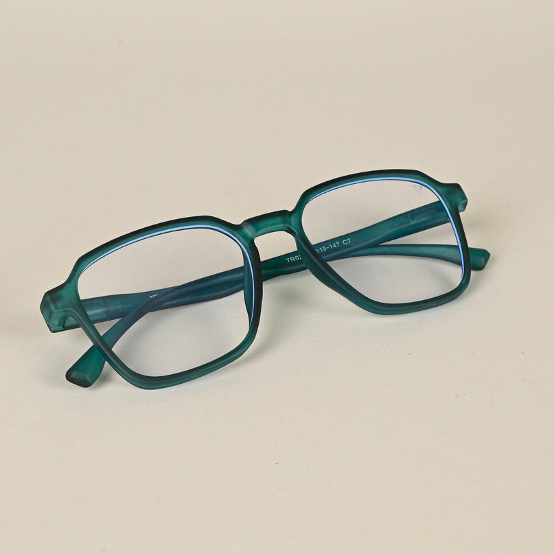 Voyage Air Green Square Eyeglasses for Men & Women - MG4538