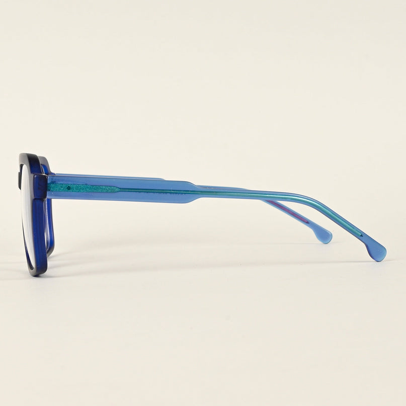 Voyage Navy Blue Wayfarer Eyeglasses for Men & Women - MG4915-C5