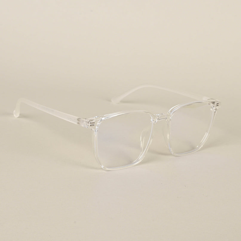 Voyage Air Clear Square Eyeglasses for Men & Women - MG4559-C3