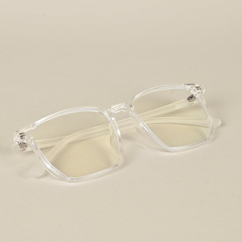 Voyage Air Clear Square Eyeglasses for Men & Women - MG4559-C3