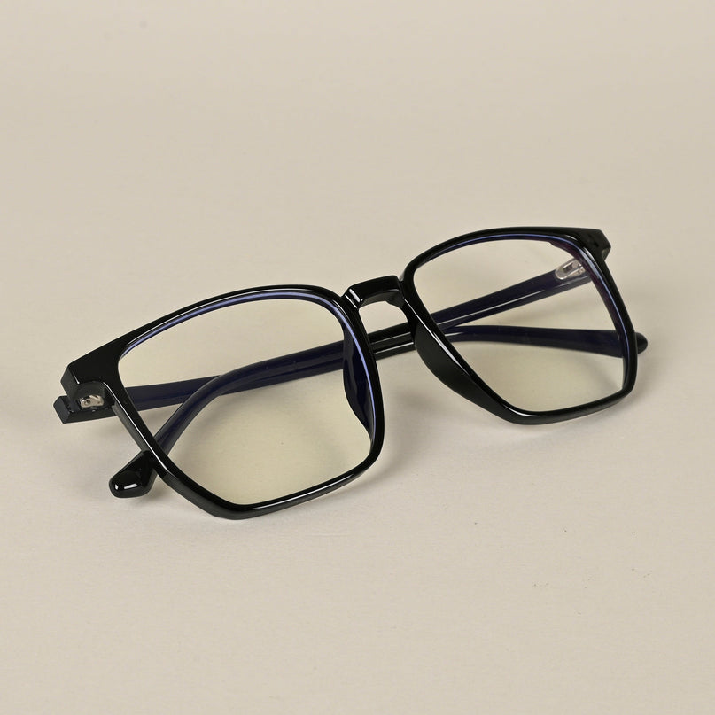 Voyage Air Black Square Eyeglasses for Men & Women - MG4558-C1