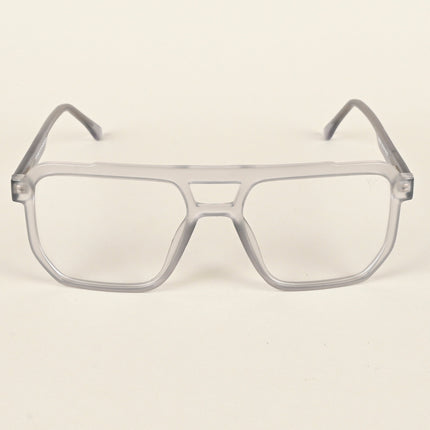 Voyage Maverick Transparent Grey Wayfarer Eyeglasses for Men & Women - MG4917-C2
