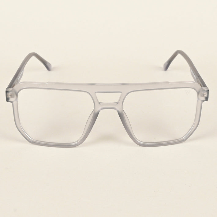Voyage Maverick Transparent Grey Wayfarer Eyeglasses for Men & Women - MG4917-C2