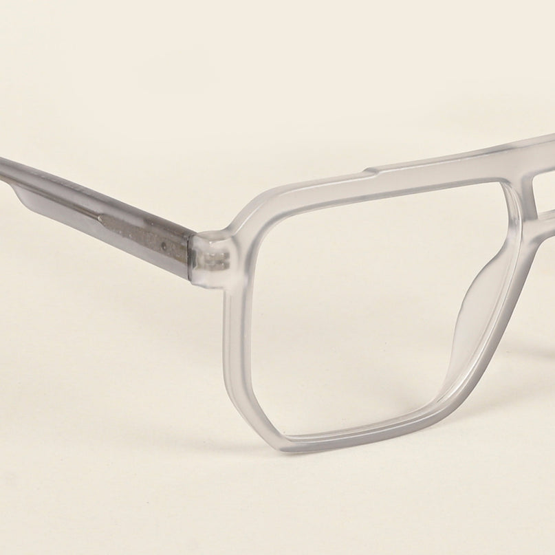 Voyage Maverick Transparent Grey Wayfarer Eyeglasses for Men & Women - MG4917-C2