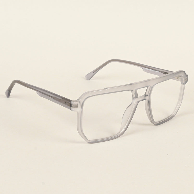 Voyage Maverick Transparent Grey Wayfarer Eyeglasses for Men & Women - MG4917-C2