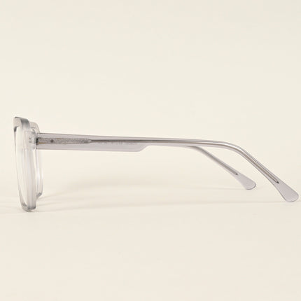 Voyage Maverick Transparent Grey Wayfarer Eyeglasses for Men & Women - MG4917-C2