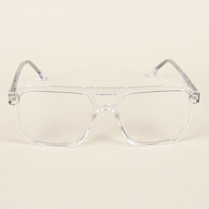 Voyage Maverick Transparent Wayfarer Eyeglasses for Men & Women - MG4918-C3