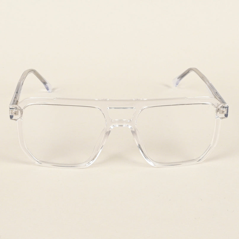Voyage Maverick Transparent Wayfarer Eyeglasses for Men & Women - MG4918-C3