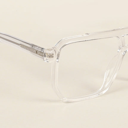 Voyage Maverick Transparent Wayfarer Eyeglasses for Men & Women - MG4918-C3