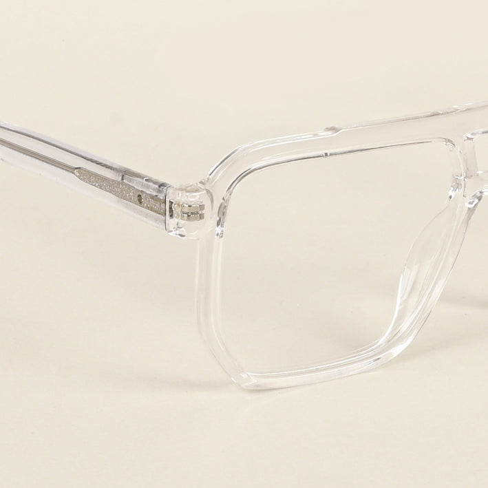 Voyage Maverick Transparent Wayfarer Eyeglasses for Men & Women - MG4918-C3