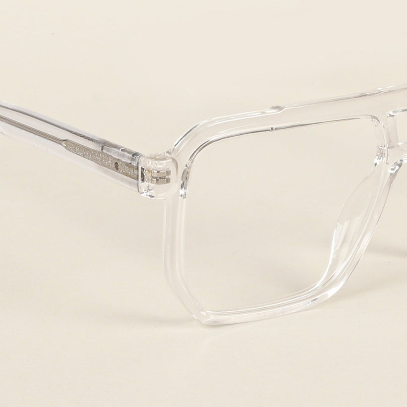 Voyage Maverick Transparent Wayfarer Eyeglasses for Men & Women - MG4918-C3